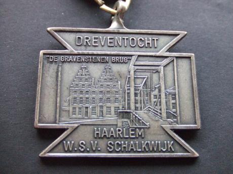 Wandelsportvereniging Schalkwijk Haarlem De  Gravenstenenbrug over het Spaarne